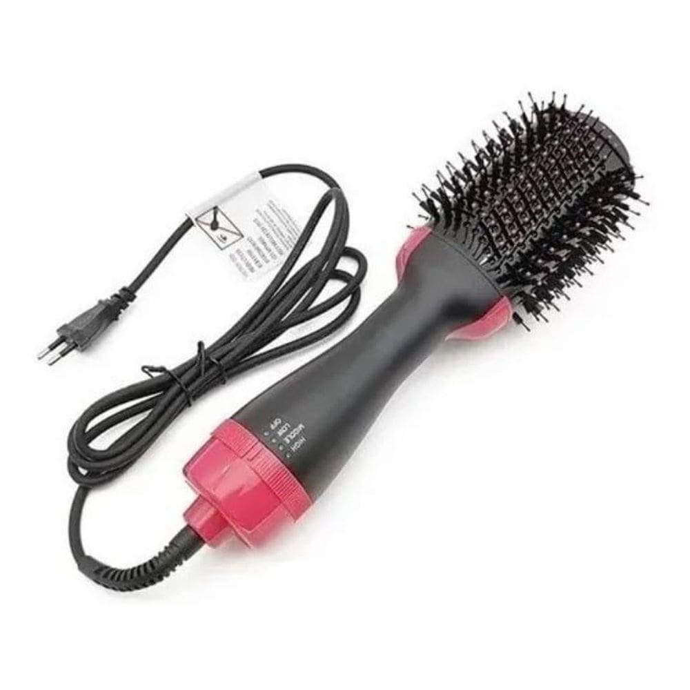 Escova Secadora E Modeladora Elétrica De Cabelo 3 Em 1 110V