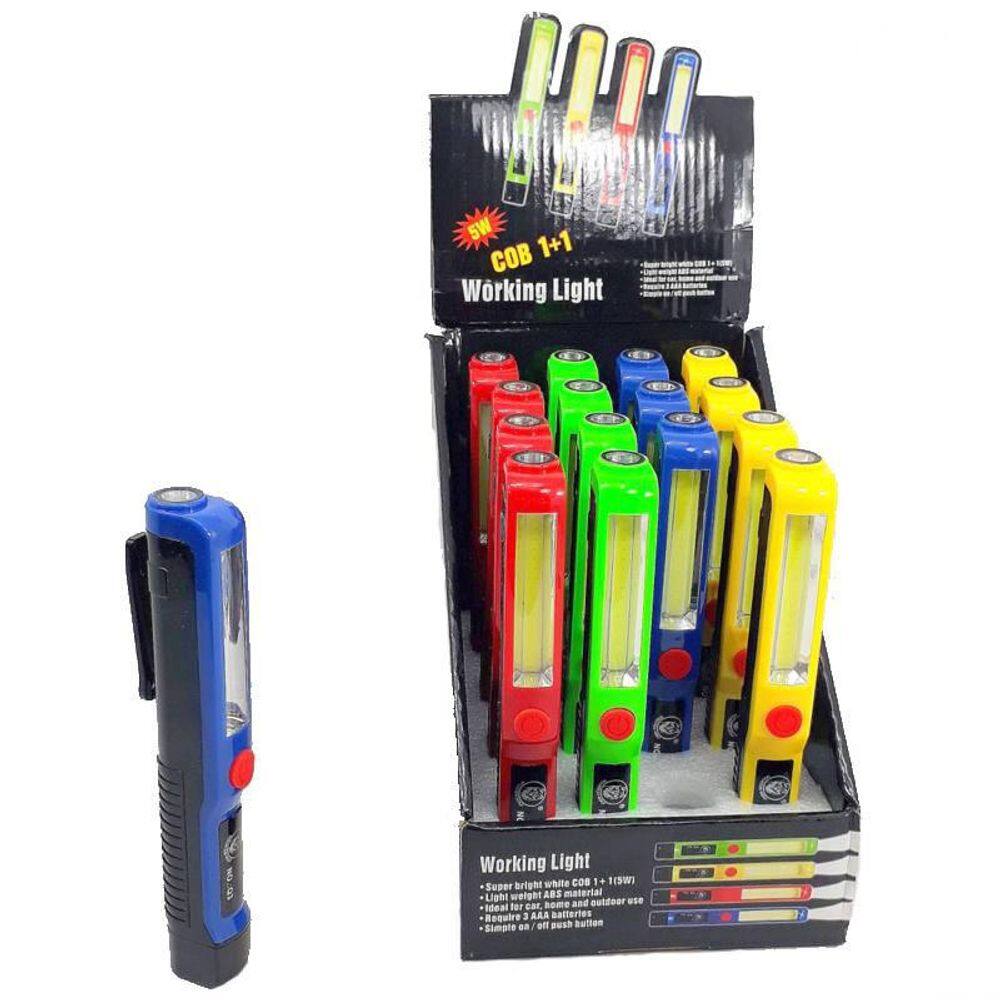 Lanterna Azul Bastão Com Imã 3 Modos De Iluminação Led