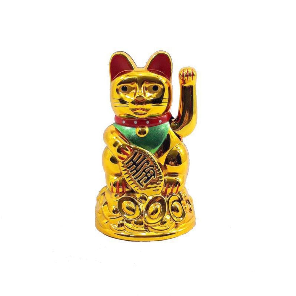 Maneki Neko O Gato Da Sorte Japonês  11 Cm Energia Solar