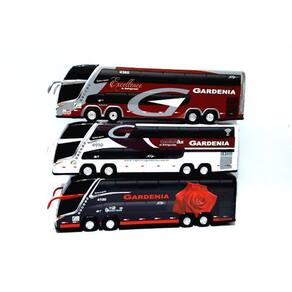 Kit 3 Brinquedo Miniatura Ônibus Viação Gardenia Coleções