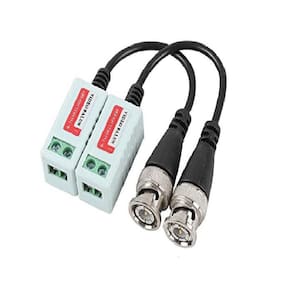 Kit 05 Pares Video Balun Cameras Hd Ahd Cvi Tvi 400Mt Cftv