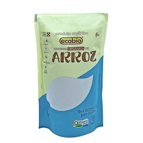 Farinha De Arroz Branco Orgânico Ecobio 500 G