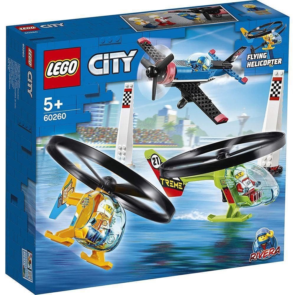 LEGO City Corrida Aérea 60260 - Avião e Helicópteros