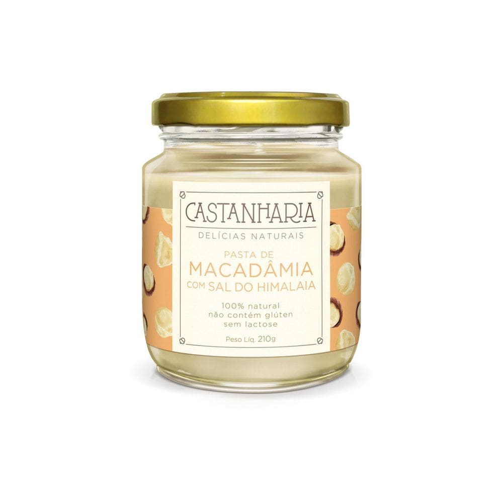 Pasta De Macadamia Com Sal Do Himalaia
