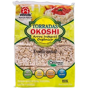 Torrada De Arroz Integral Orgânico Tradicional Okoshi 75G