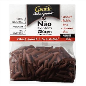 Macarrão Penne Cenoura, Batata Doce, Chia E Cúrcuma 300G