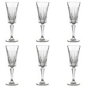 Conjunto de Taças de Cristal para Espumante 6 Peças 210 ml Biona Oxford