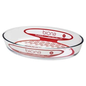 Assadeira de Vidro Borosilicato 3 L Oval Grande Oxford