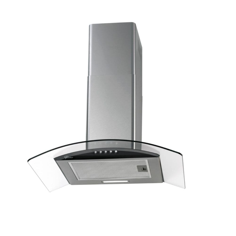 Coifa de Parede 60 cm Aço Inox e Vidro Fit 220 V Fischer