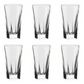 Conjunto de Copos de Cristal para Suco 6 Peças 380 ml Biona Oxford