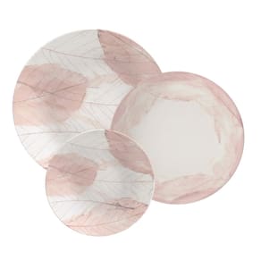 Jogo de Pratos de Porcelana 18 Peças Rosé Tramontina