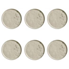 Conjunto de Pratos de Sobremesa 06 Peças Bio Campestre Porto Brasil