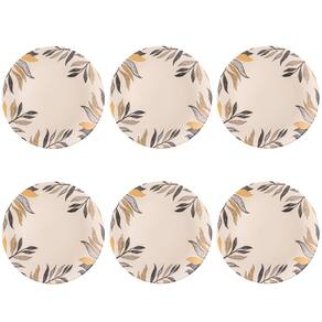 Conjunto de Pratos Rasos 06 Peças Coup Amarilla Porto Brasil