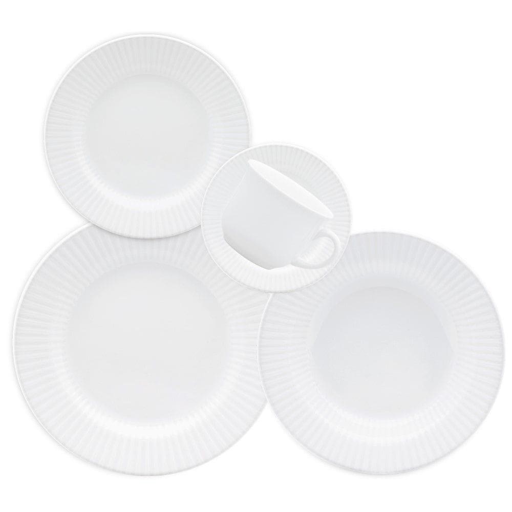 Aparelho de Jantar 30 Peças Canelé Branco Oxford