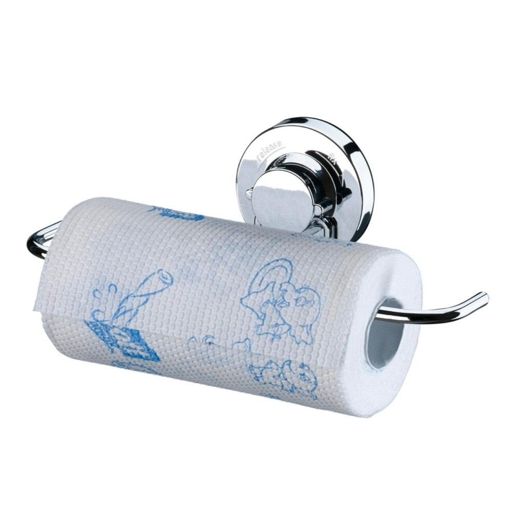 Suporte para Rolo de Papel Toalha com Ventosa Cromado