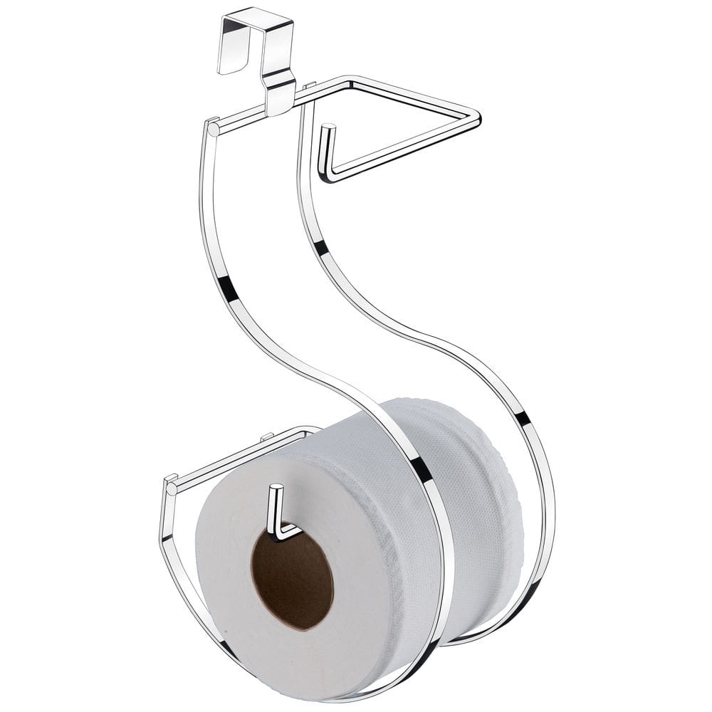 Suporte Duplo para Papel Higienico Pendura Na Caixa