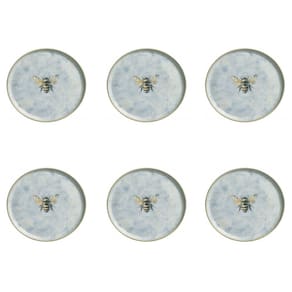 Conjunto de Pratos de Sobremesa 06 Peças Bio Animália Porto Brasil