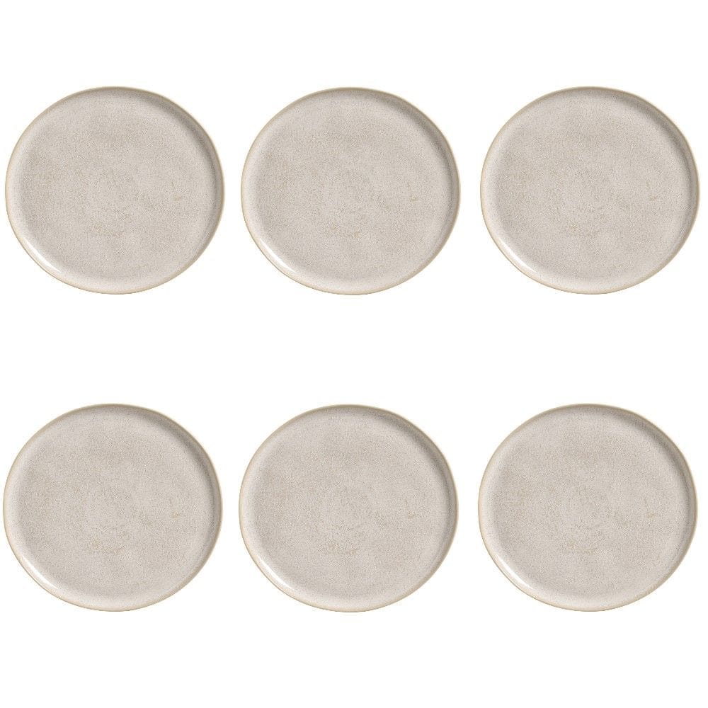 Conjunto de Pratos Rasos 06 Peças Bio Latte Porto Brasil