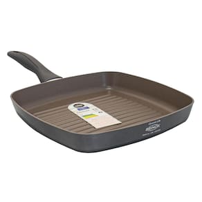 Frigideira Grill Antiaderente Cerâmica Ceramic Life Smart Plus Cinza 22x24cm - Brinox