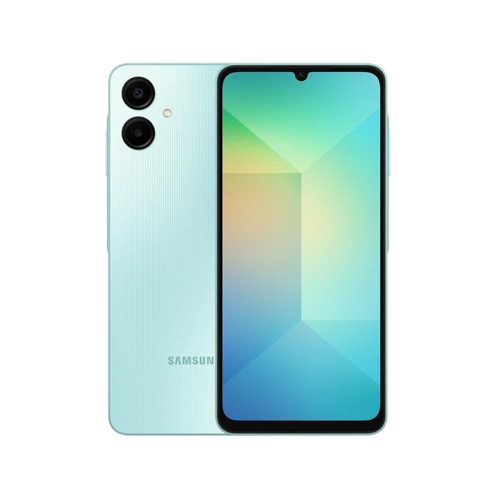 Smartphone Samsung Galaxy A06 4G 128GB 4GB RAM Câmera Traseira de 50MP Selfie 8MP Tela 6.7&quot; Verde Claro