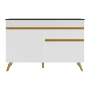 Gabinete Banheiro 2 Portas E 1 Gav Retrô 70cm Mp5025 Branco