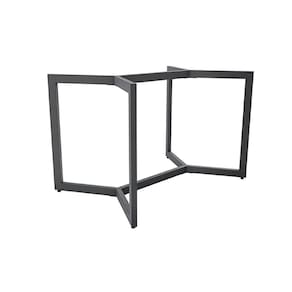 Base de Mesa p/ Cozinha Laguna M083 AÇO s/Tampo Preto Fosco - Kappesberg