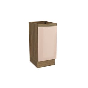 Balcão de Cozinha Modulado Curve N622 1 Porta s/Tampo 40cm Nogueira/Macadamia - Kappesberg