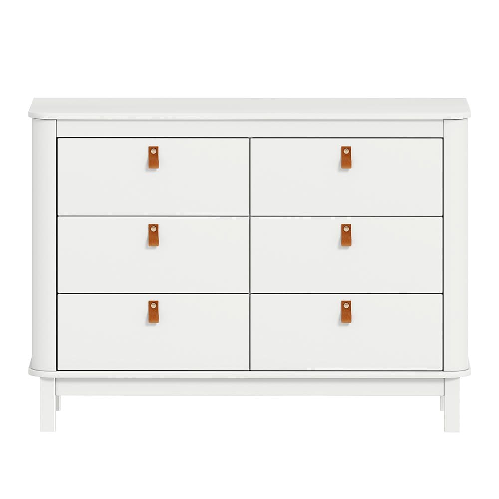 Cômoda 6 Gavetas - Branco Fosco