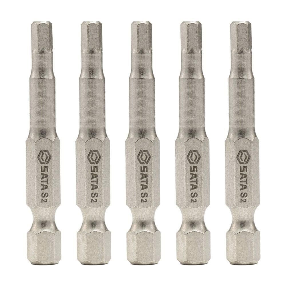 Ponta Bits Hexagonal SATA 1/4P 3mmx50mm - Embalagem com 5 Unidades