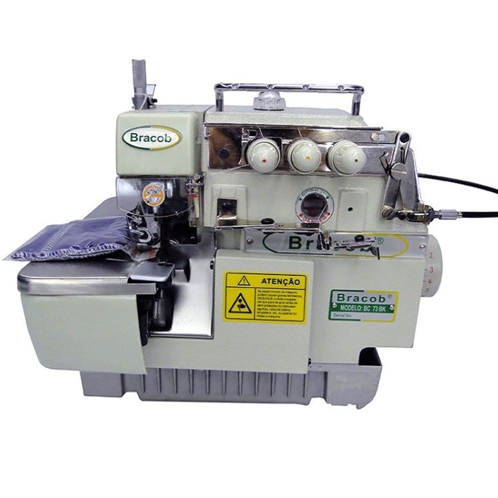 Overlock Industrial com BK 3 Fios, 6000ppm BRACOB BC-73-BK