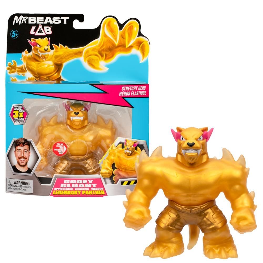 Boneco Elástico Goo Jit Zu MrBeast Lab - Pantera Lendária