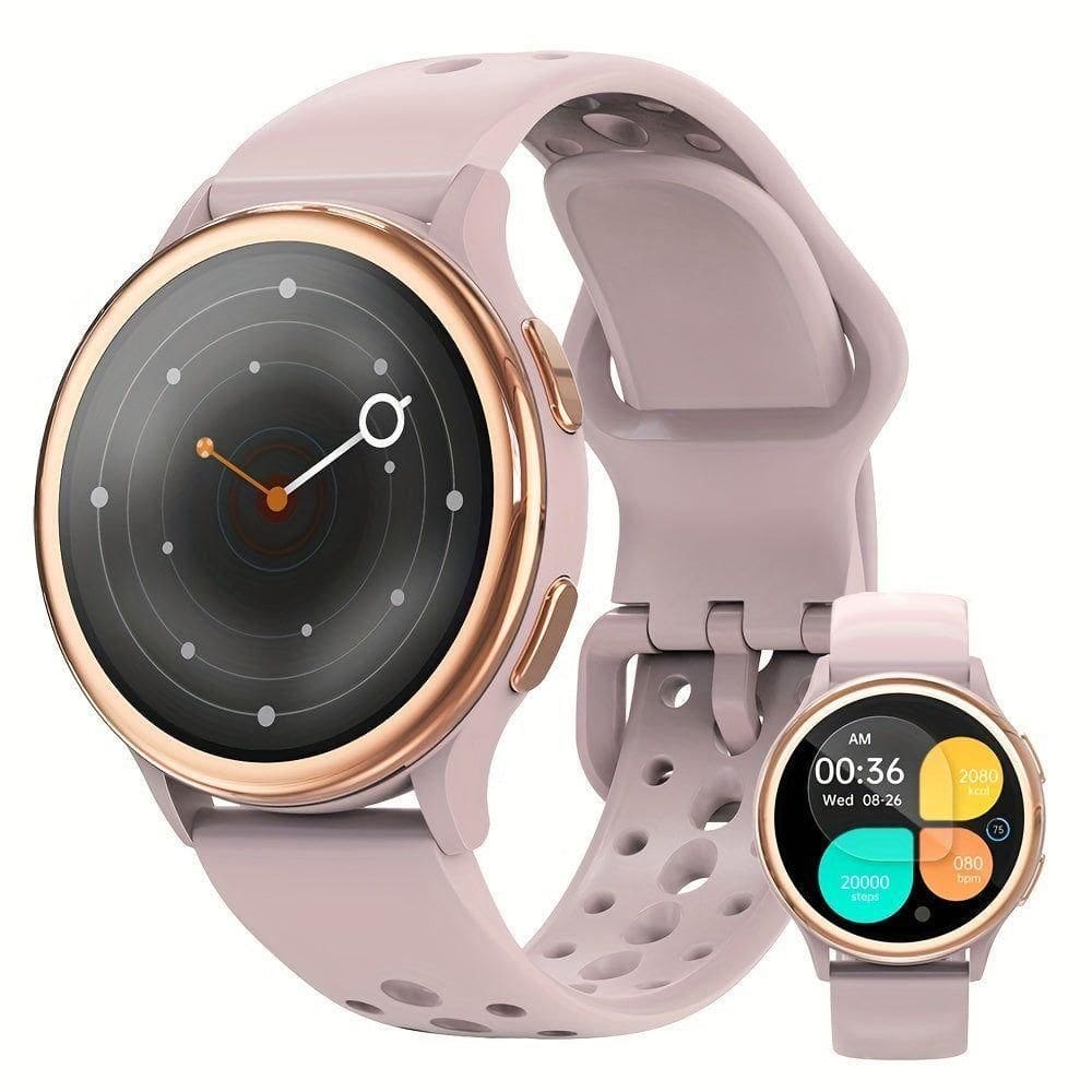 Relógio Fitness 127 Com Monitor De Sono E Calorias Com Tela De Toque Rosa