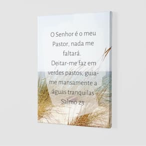 Placa Decorativa - O Senhor é Meu Pastor E Nada Me Faltará