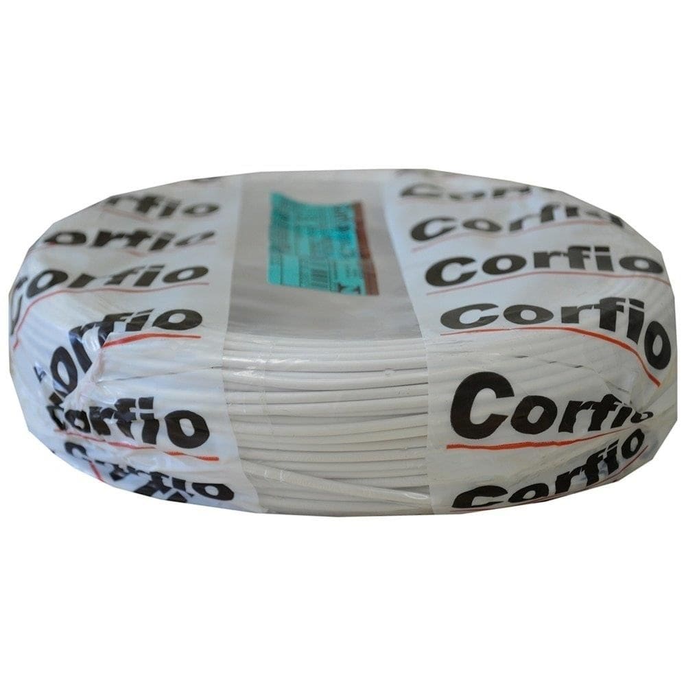 Cabo Flexível Corfio 1,5mmx100m Rolo 750V Branco