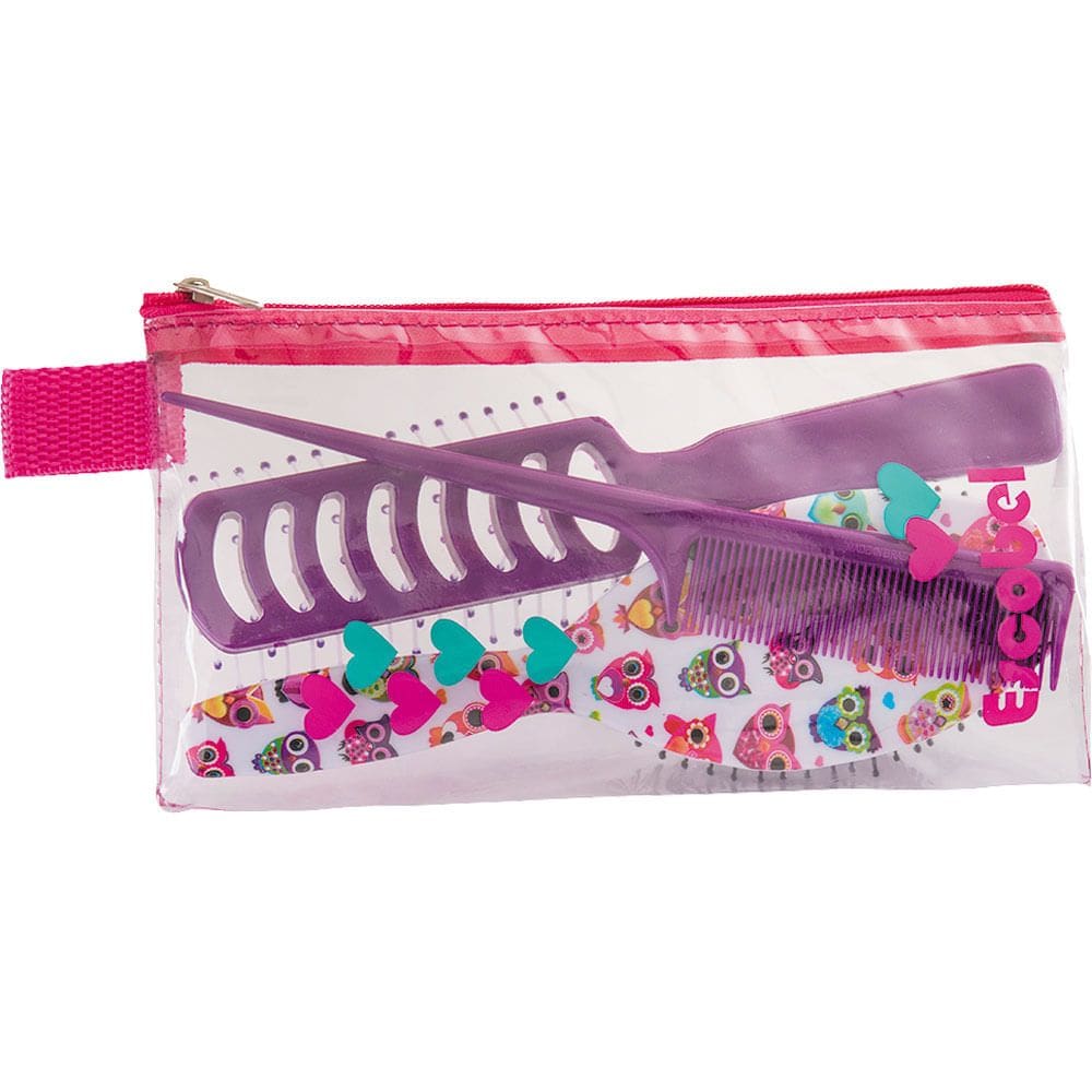 Kit Estojo Necessaire com 3 Peças Escobel 283