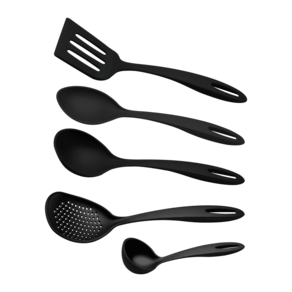 Jogo de Utensílios Tramontina Ability em Nylon Preto - 05 Peças