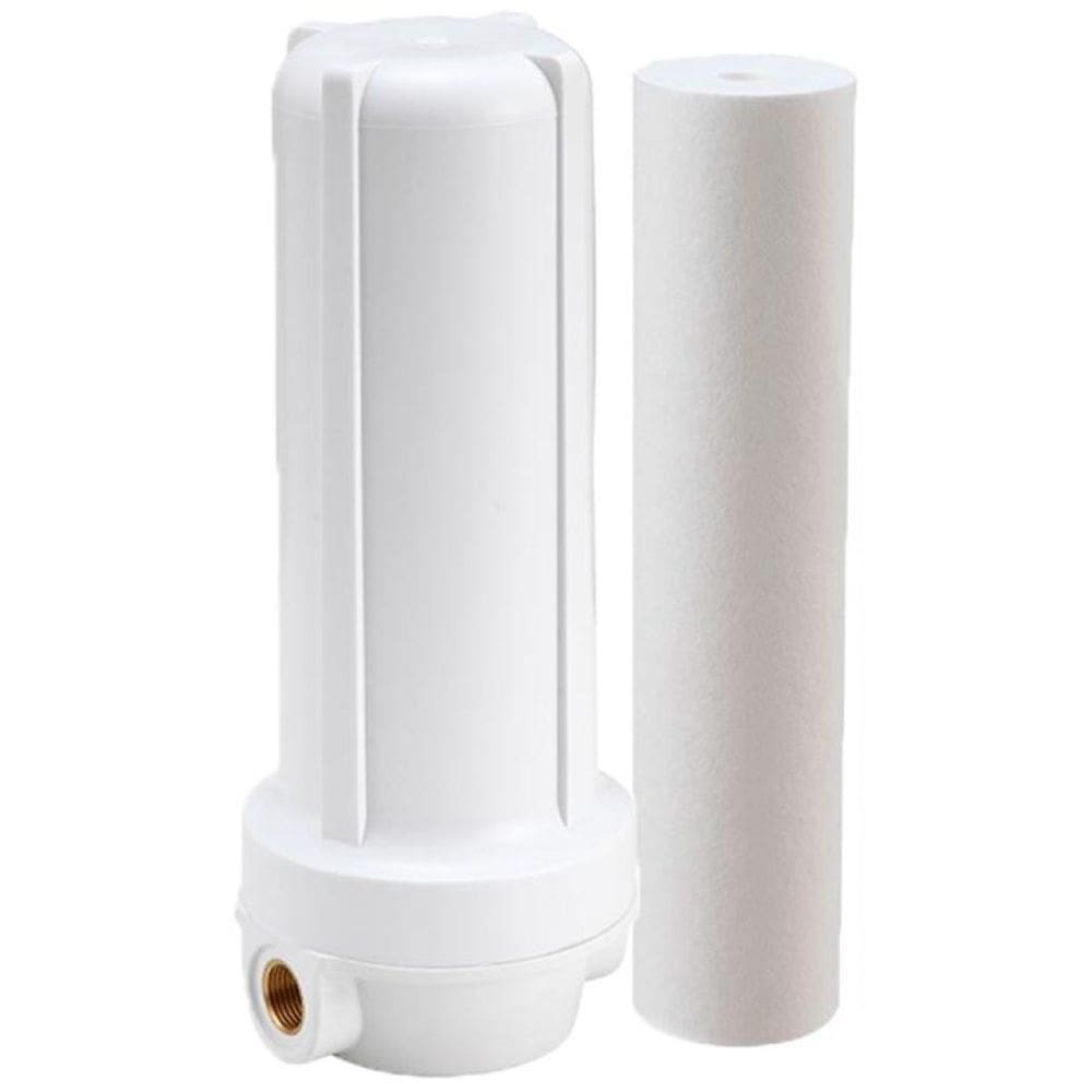 Kit Filtro Branco Caixa Da Água Com 8 Refil Polipropileno