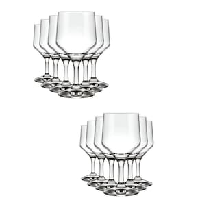 Conjunto de Taça SM Buffet Elegante Vinho 260ml 12 Unidades Vidro Nadir