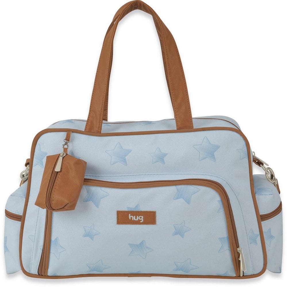 Bolsa Maternidade Céu Estrelado G - Azul Bebê - Hug
