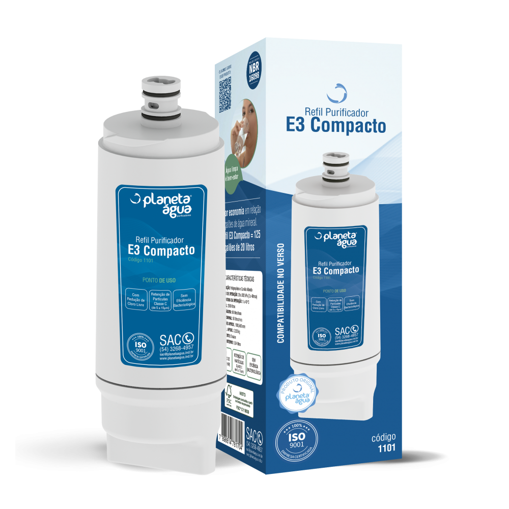 Refil E3 Compacto 1101 para purificador IBBL Avanti Mio