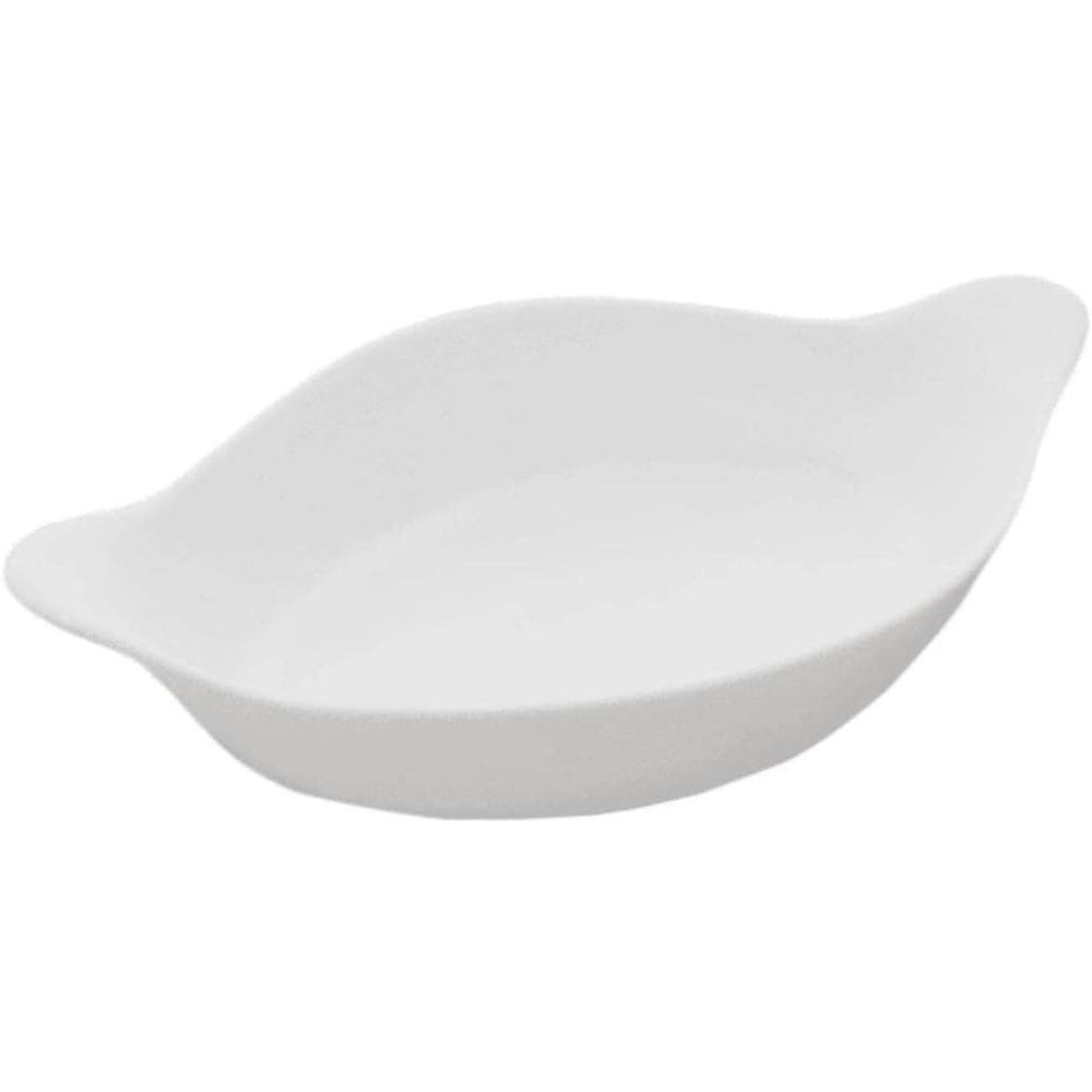 Assadeira Oval Branca Marinex Opaline de 1,4L Nadir