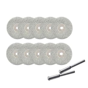 Kit 10 Discos de Corte Diamantados 22mm Charbs