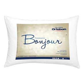 Travesseiro Confortável Ortobom Algodão Bonjour