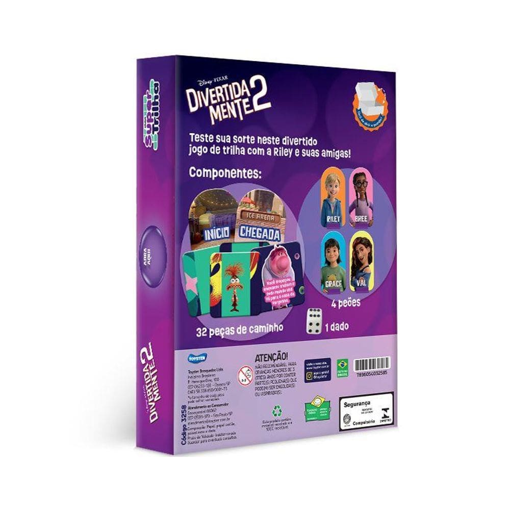 Divertida Mente 2 Jogo Supertrilha - Toyster