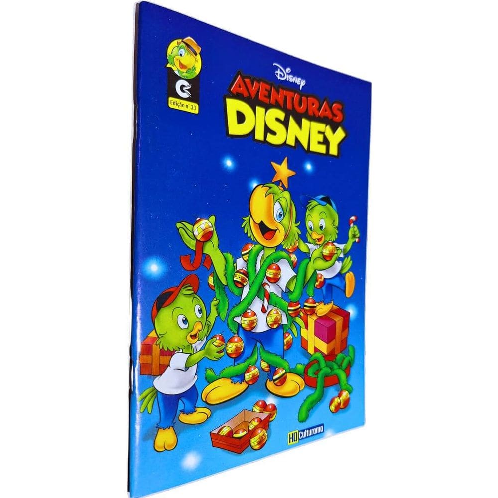 Quadrinhos HQ Gibi Graphic Novel Formatinho 13,50x19 cm Lombada com Grampos Aventuras Disney Edição nº 55 Culturama