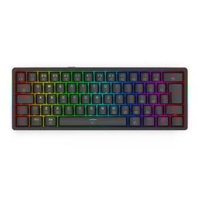 Teclado Mecânico Gamer Redragon Akali - ABNT2 - Iluminação RGB - Switch Marrom - Preto - K642-RGB