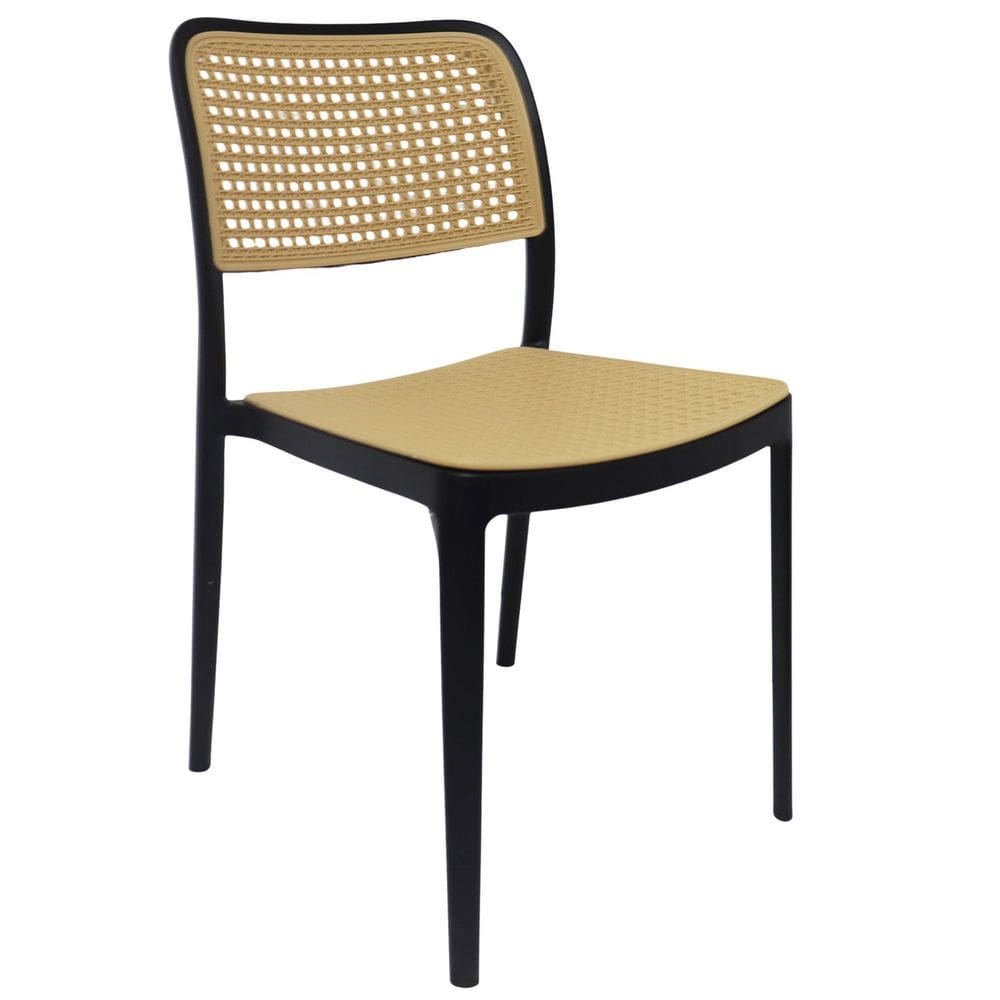 Cadeira para Sala de Jantar Bali Espresso Móveis Preto
