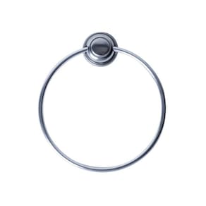 Porta Toalha Arco Inox Florenca para Banheiro Cinza