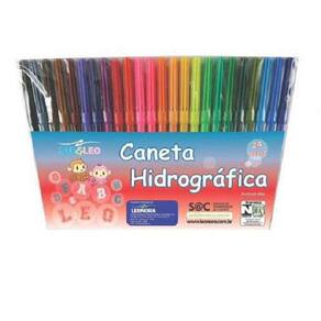 Caneta Hidrocor 2Mm Canetinha Hidrográfica 24 Cores - 96340