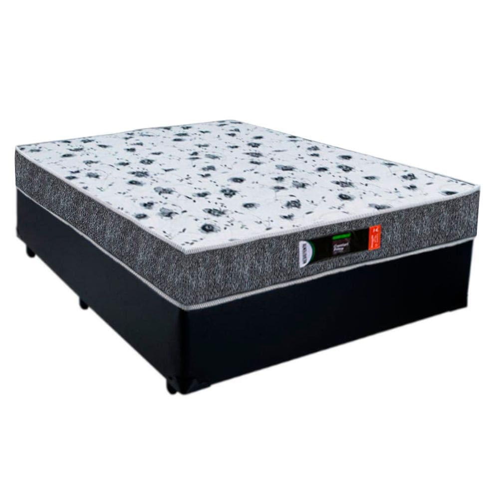 Cama Box Casal + Colchão Ortopédico Resistente Pró D28 Prime Colchões 138x188x60